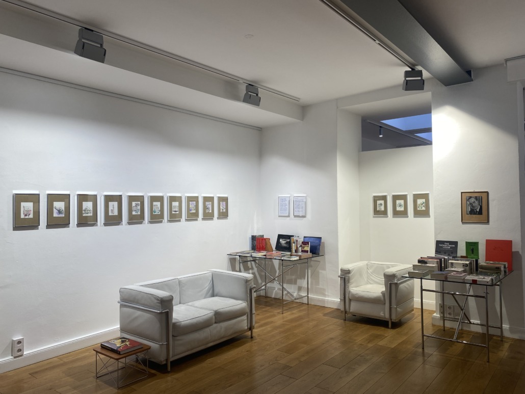 Bild der Ausstellungsräume der Buchhandlung zum Wetzstein